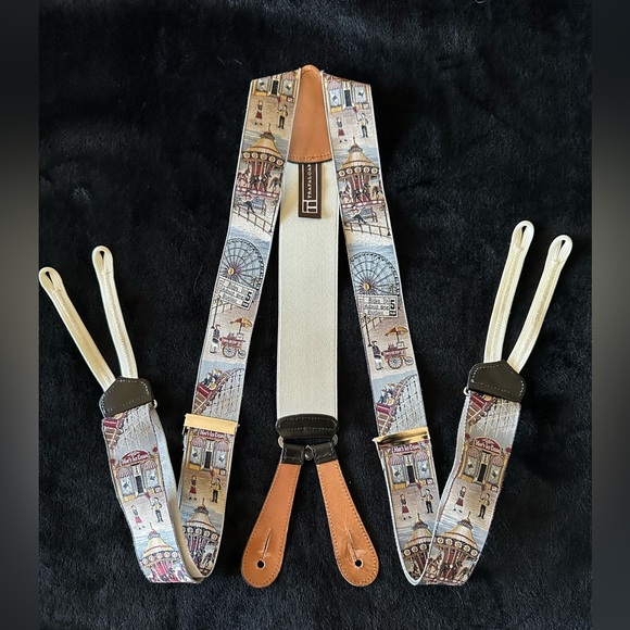 Trafalgar Silk Suspenders. Limited Edition and Gently Used - Picture 1 of 11